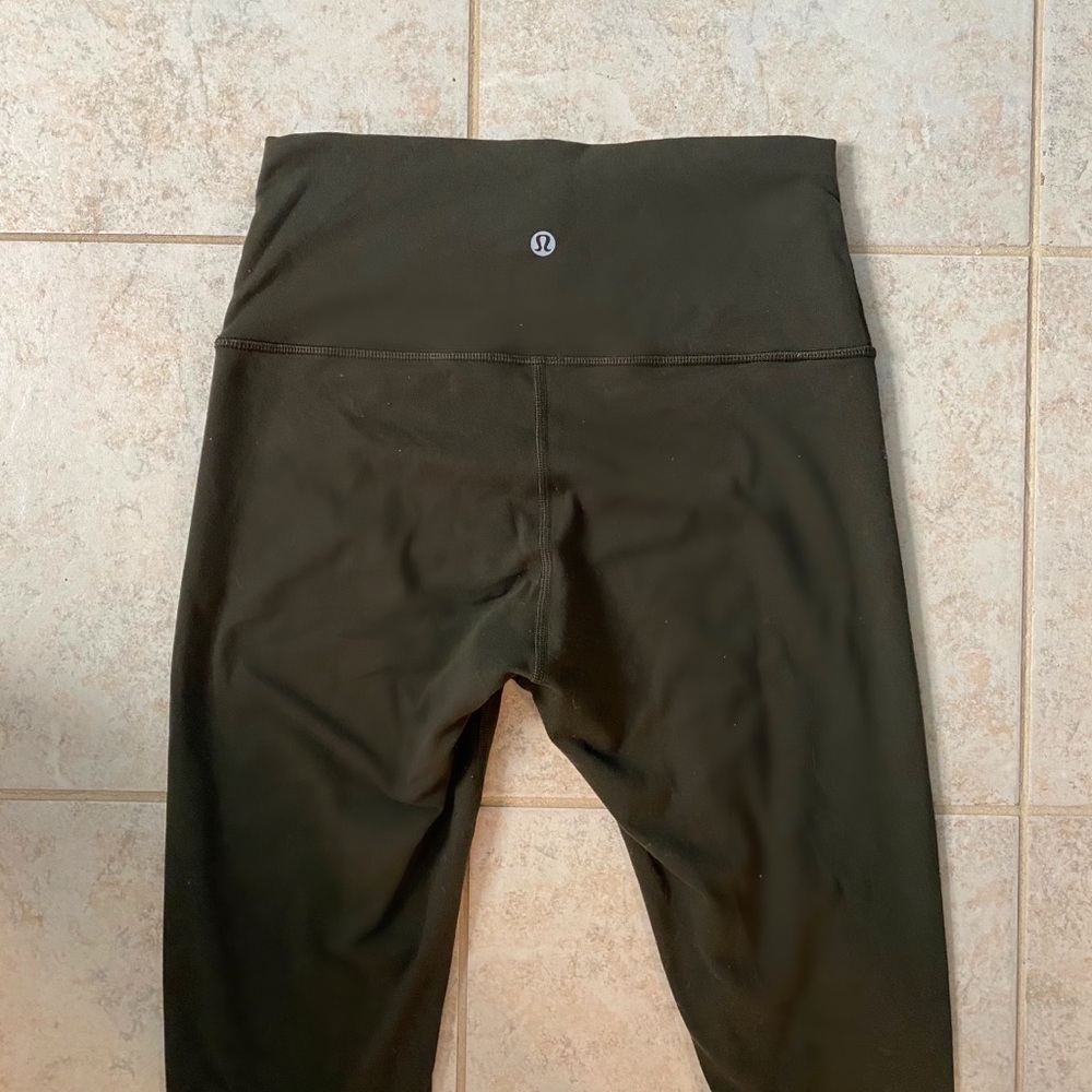 Olive Green LuluLemon Align Leggings